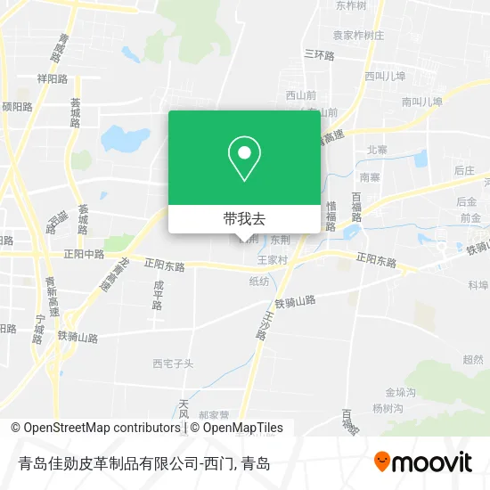 青岛佳勋皮革制品有限公司-西门地图