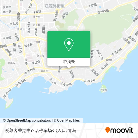 爱尊客香港中路店停车场-出入口地图