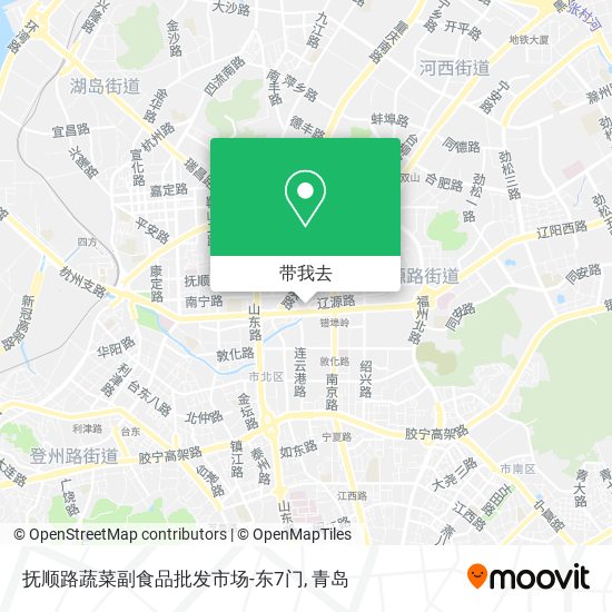 抚顺路蔬菜副食品批发市场-东7门地图