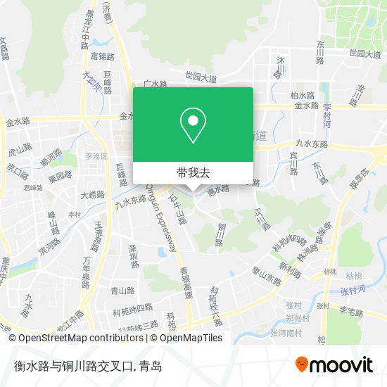 衡水路与铜川路交叉口地图