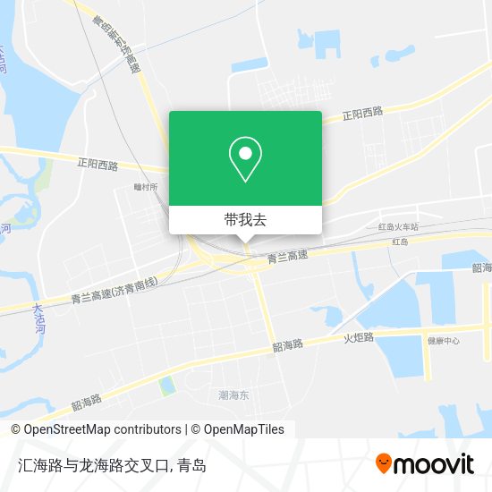 汇海路与龙海路交叉口地图