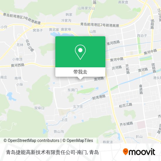 青岛捷能高新技术有限责任公司-南门地图