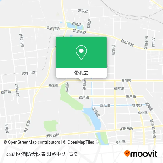 高新区消防大队春阳路中队地图