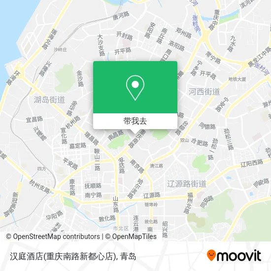 汉庭酒店(重庆南路新都心店)地图