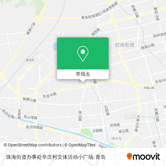 珠海街道办事处辛庄村文体活动小广场地图