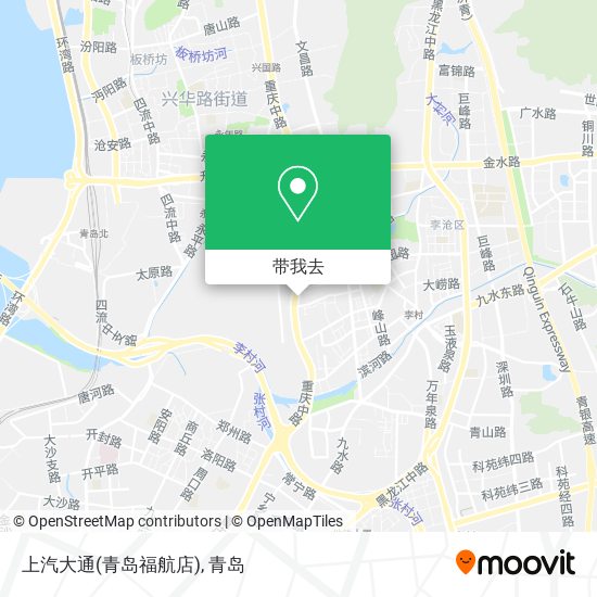 上汽大通(青岛福航店)地图