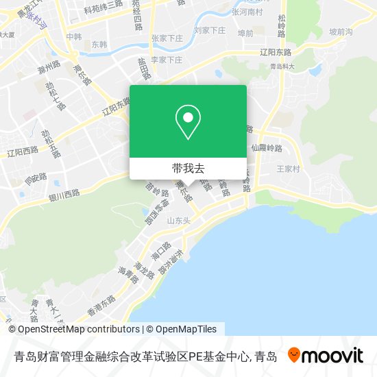 青岛财富管理金融综合改革试验区PE基金中心地图