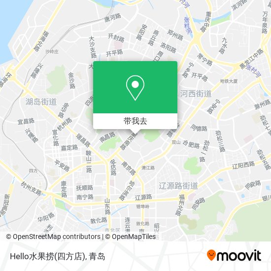 Hello水果捞(四方店)地图
