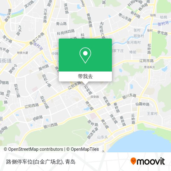 路侧停车位(白金广场北)地图