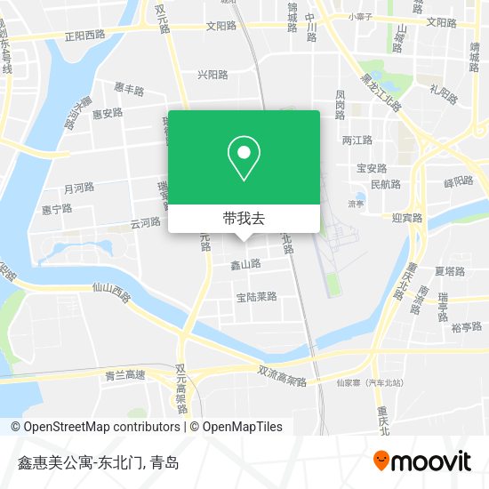 鑫惠美公寓-东北门地图