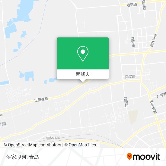侯家段河地图