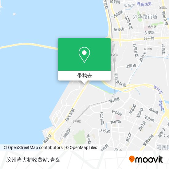 胶州湾大桥收费站地图