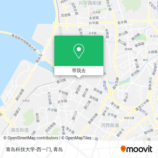 青岛科技大学-西一门地图