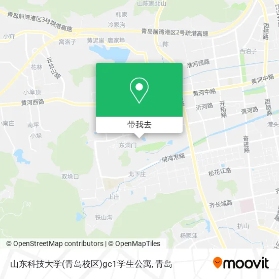 山东科技大学(青岛校区)gc1学生公寓地图