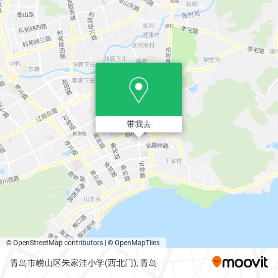 青岛市崂山区朱家洼小学(西北门)地图