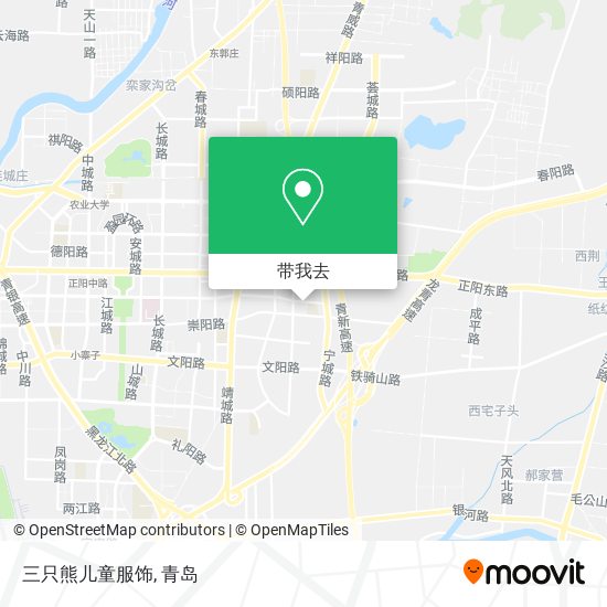 三只熊儿童服饰地图