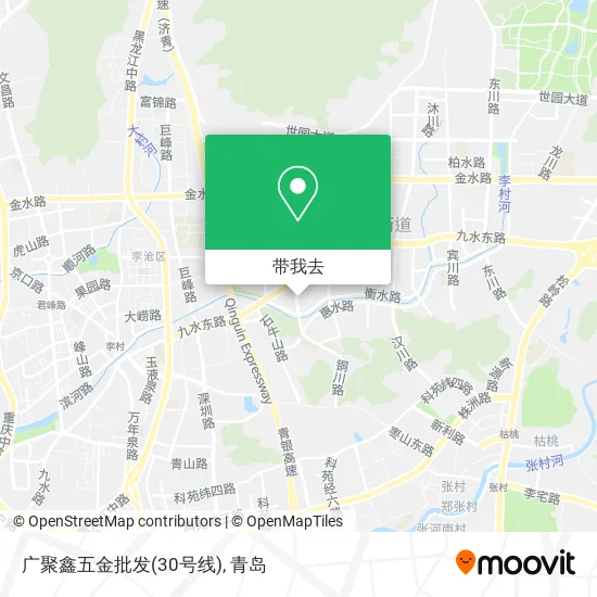 广聚鑫五金批发(30号线)地图