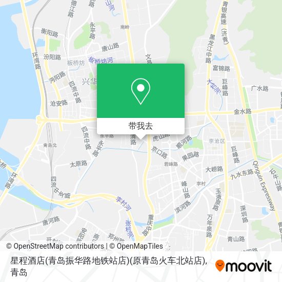 星程酒店(青岛振华路地铁站店)(原青岛火车北站店)地图