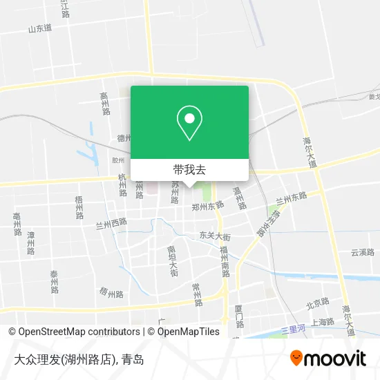 大众理发(湖州路店)地图
