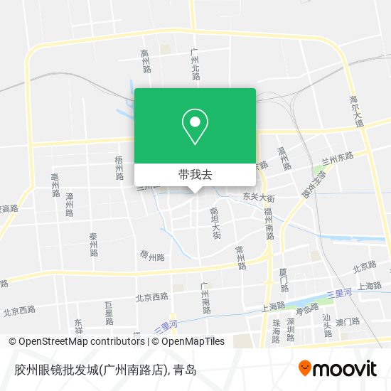 胶州眼镜批发城(广州南路店)地图