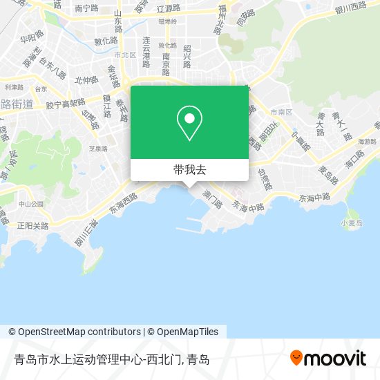 青岛市水上运动管理中心-西北门地图