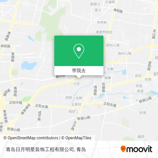 青岛日月明星装饰工程有限公司地图