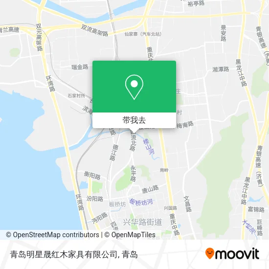 青岛明星晟红木家具有限公司地图