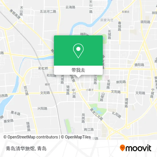 青岛清华旅馆地图