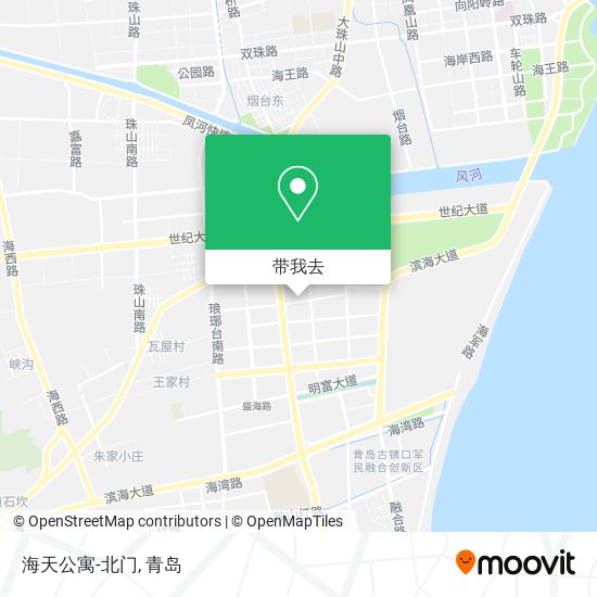 海天公寓-北门地图