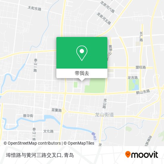 埠惜路与黄河三路交叉口地图