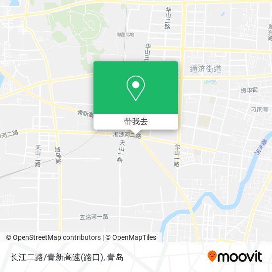 长江二路/青新高速(路口)地图