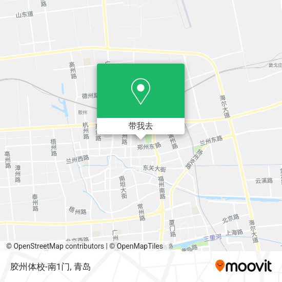 胶州体校-南1门地图