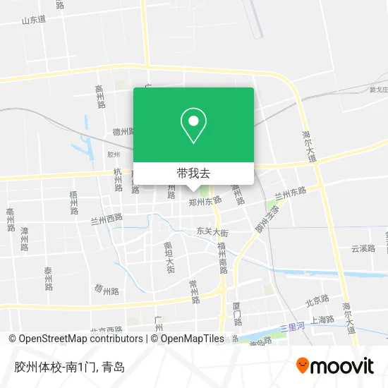 胶州体校-南1门地图