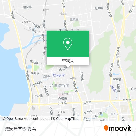 鑫安居布艺地图