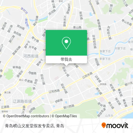 青岛崂山义发堂假发专卖店地图