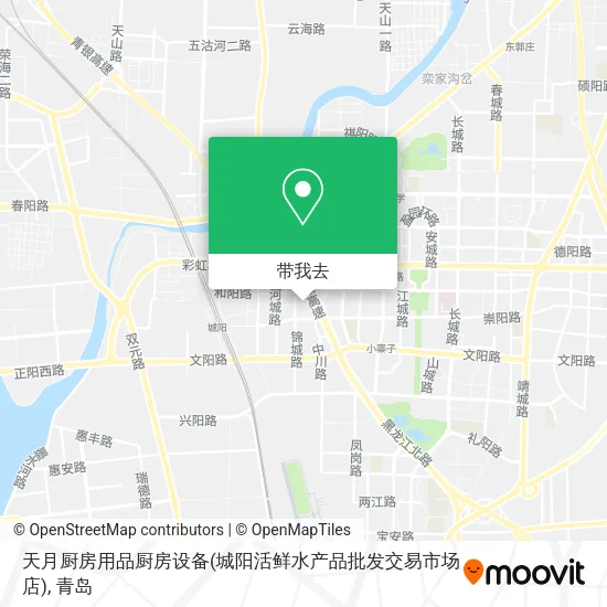 天月厨房用品厨房设备(城阳活鲜水产品批发交易市场店)地图