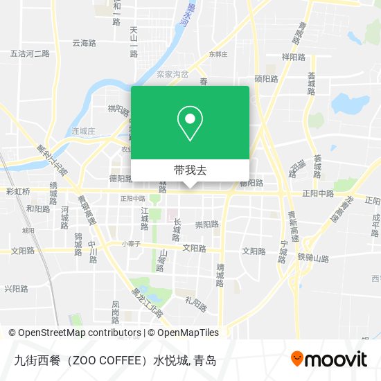 九街西餐（ZOO COFFEE）水悦城地图