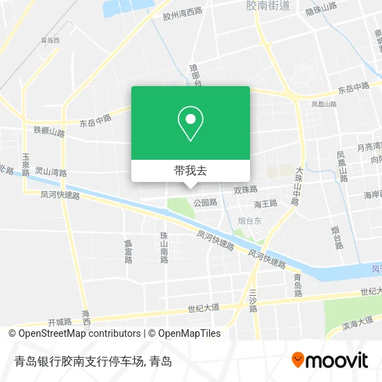 青岛银行胶南支行停车场地图