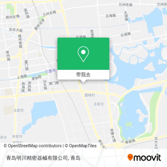 青岛明川精密器械有限公司地图