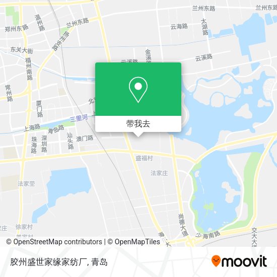 胶州盛世家缘家纺厂地图
