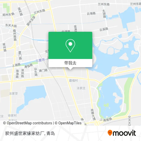 胶州盛世家缘家纺厂地图