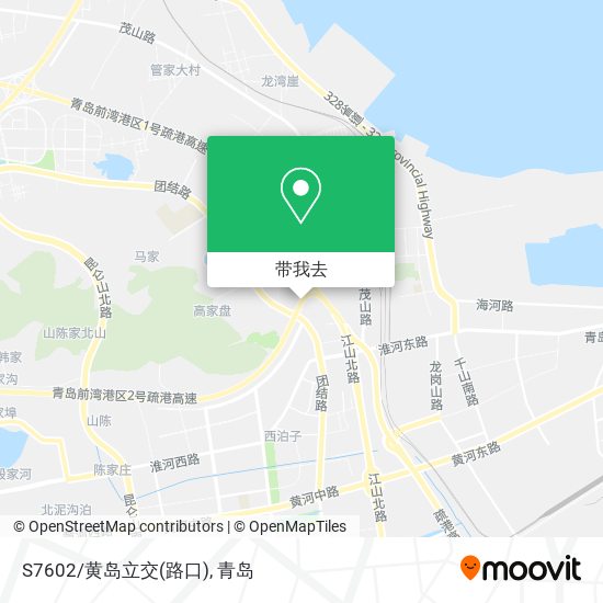 S7602/黄岛立交(路口)地图