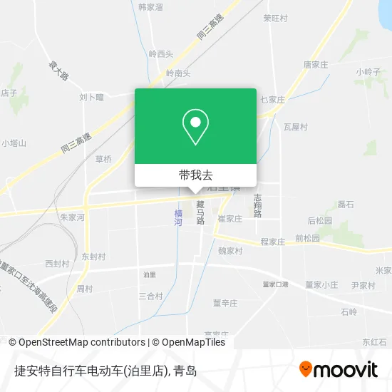 捷安特自行车电动车(泊里店)地图