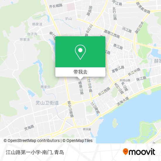 江山路第一小学-南门地图