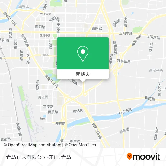 青岛正大有限公司-东门地图