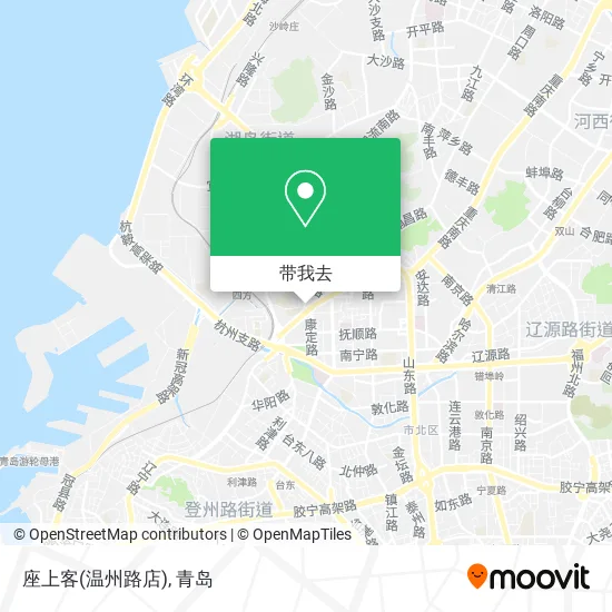 座上客(温州路店)地图