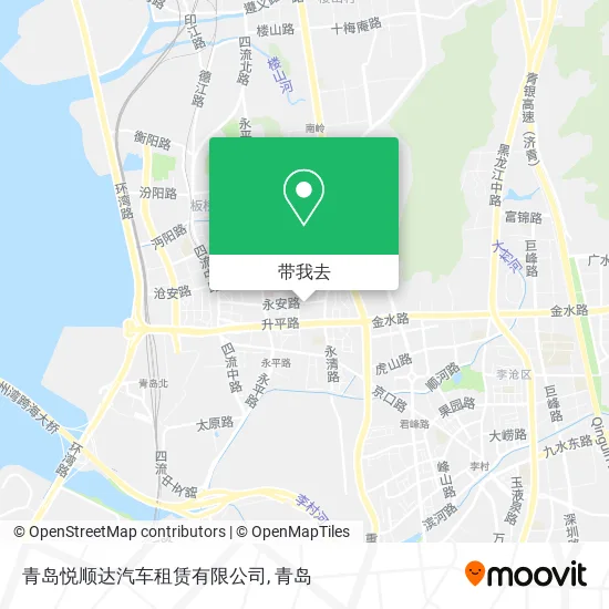 青岛悦顺达汽车租赁有限公司地图