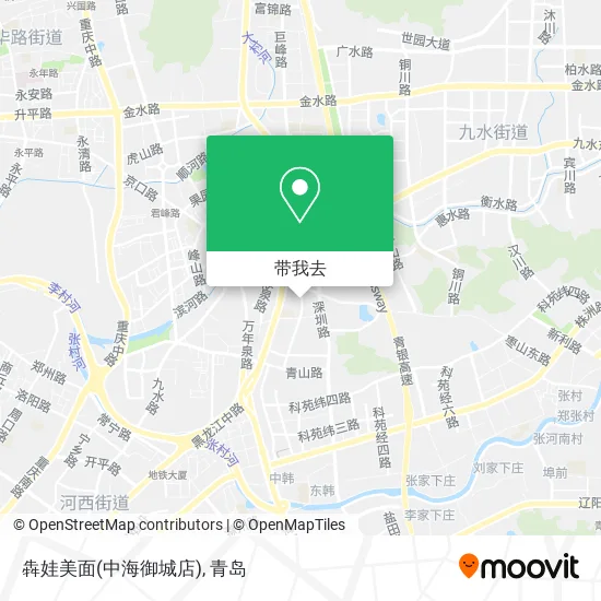 犇娃美面(中海御城店)地图