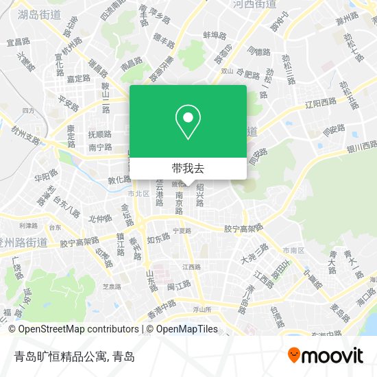 青岛旷恒精品公寓地图