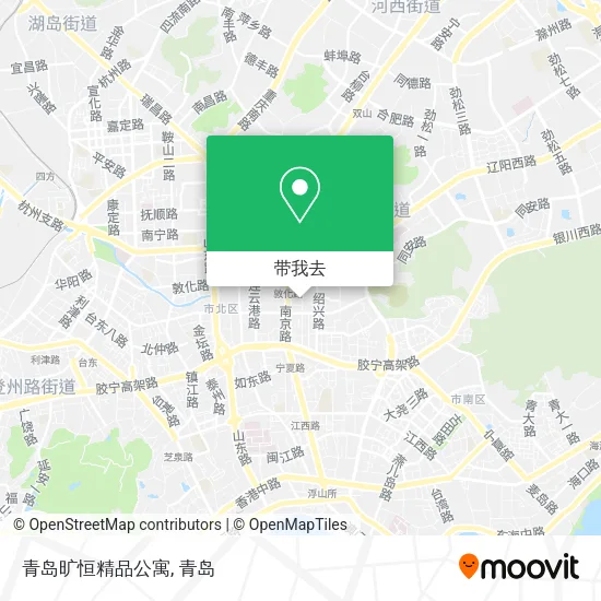 青岛旷恒精品公寓地图